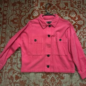 Zara Pink Corduroy Jacket